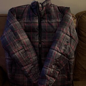 Expiration kids Black and Red Plaid Jacket